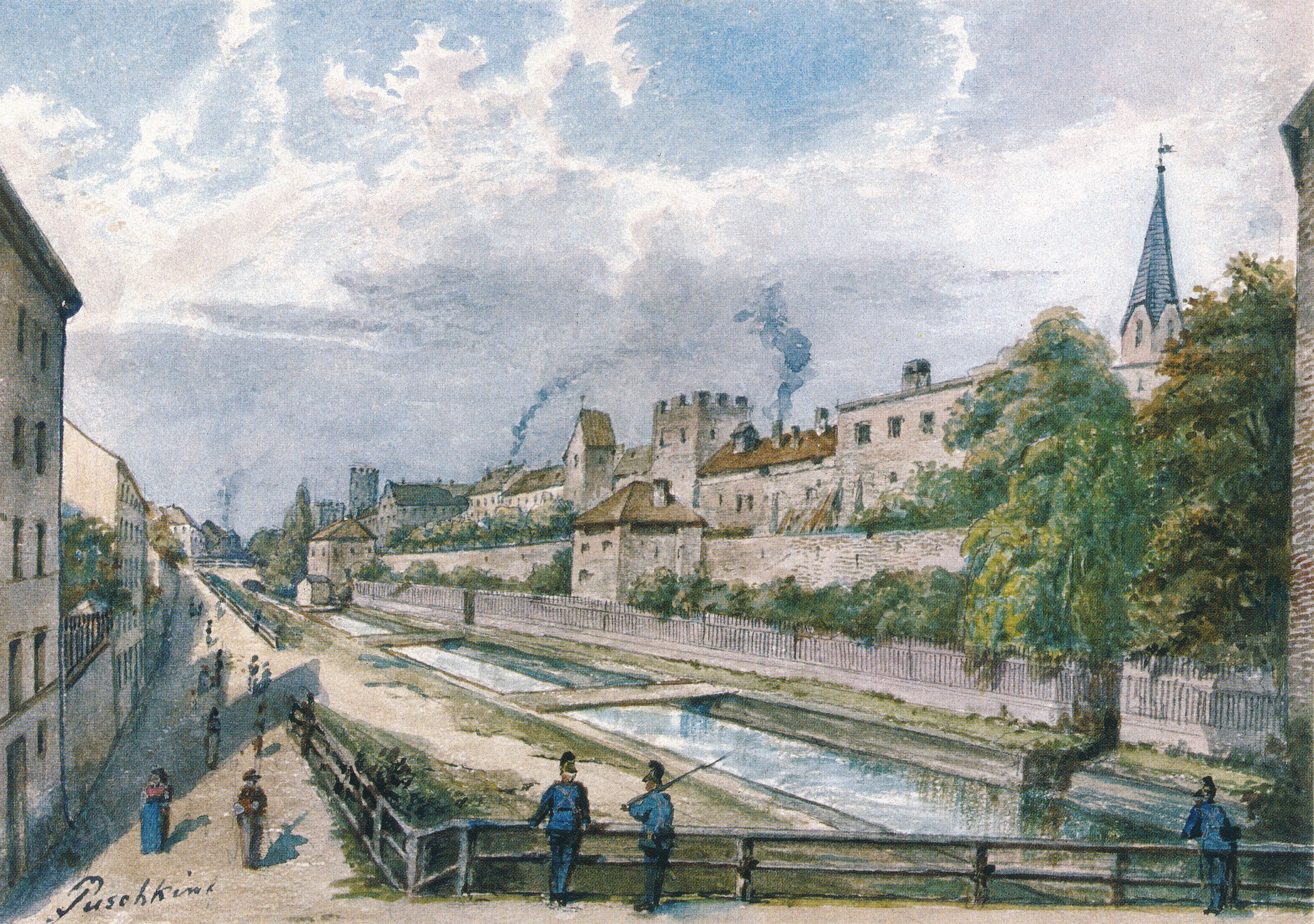 Stadtgraben zwischen Karls- und Sendlinger Tor