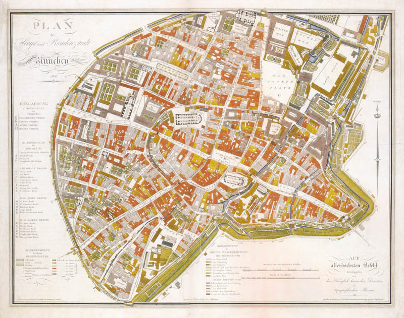 Plan der Haupt- und Residenzstadt München 1806