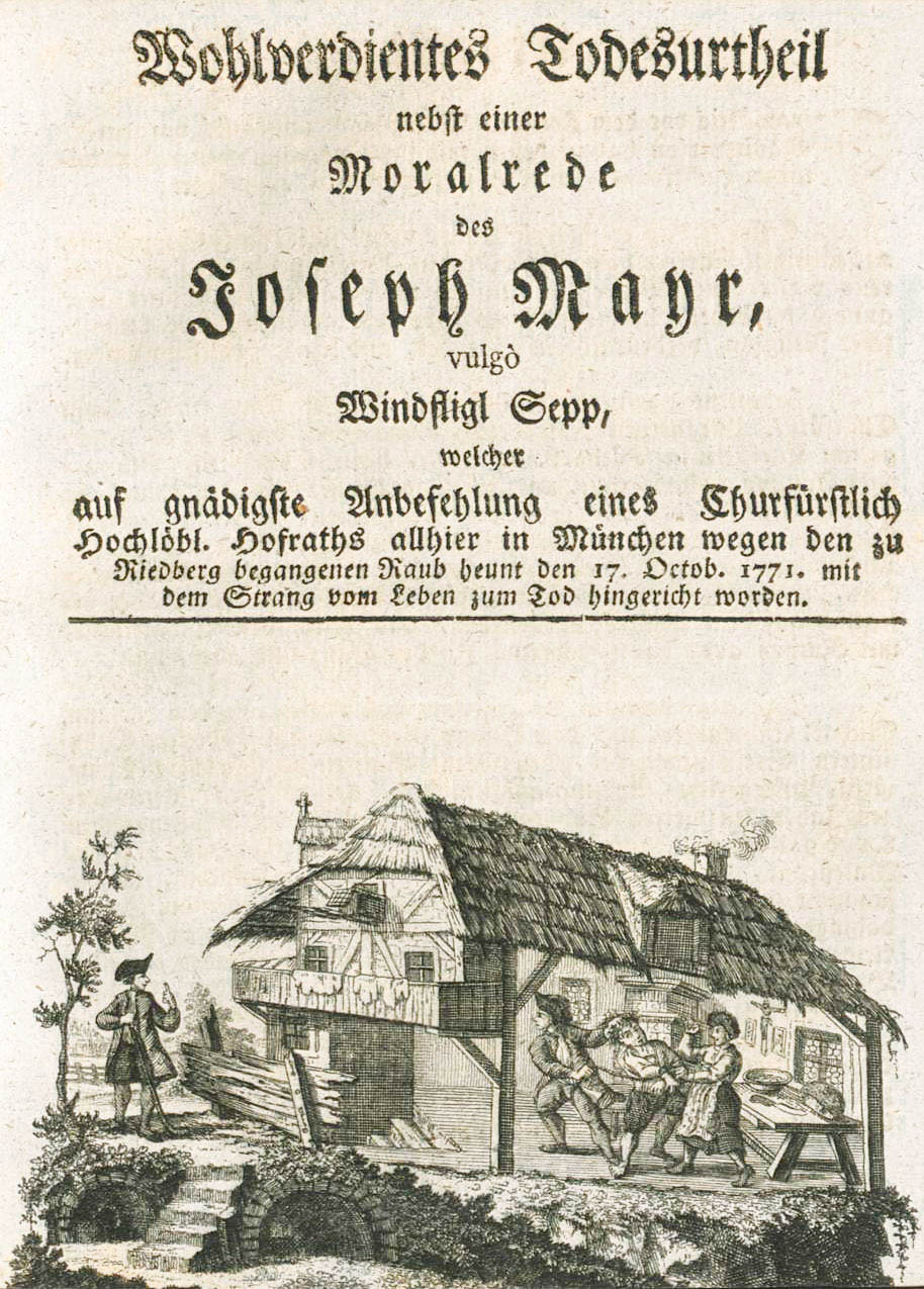 Wohlverdientes Togesurteil des Joseph Mayr