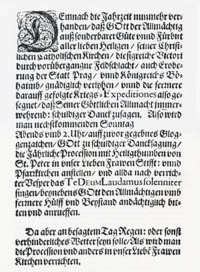  – Aufruf zur „Prager Prozession“