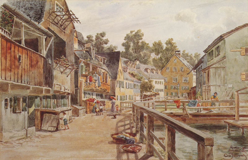 Quellengasse in der Au gegen Süden