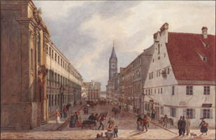 Adam Heinrich – Die Damenstiftstraße gegen Süden