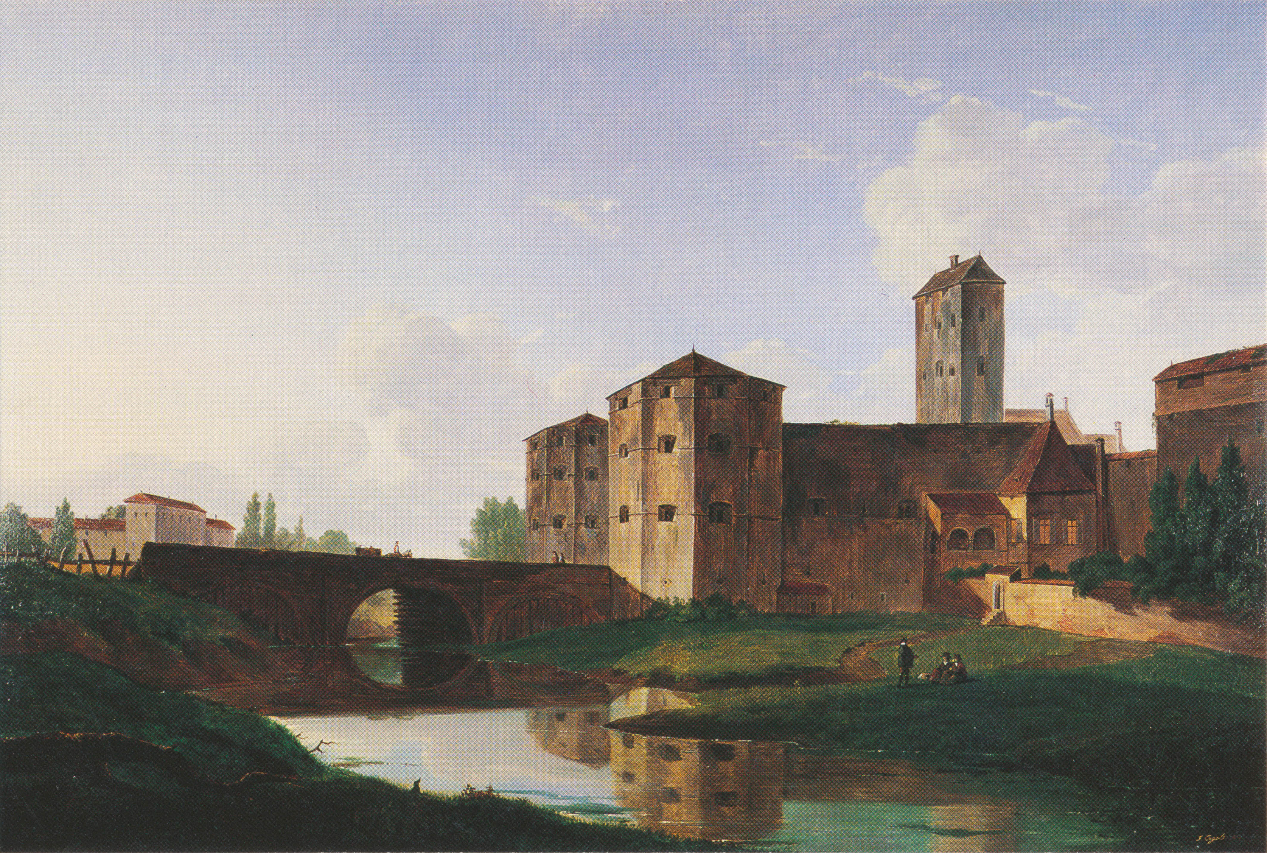 Das Isartor von Nordosten