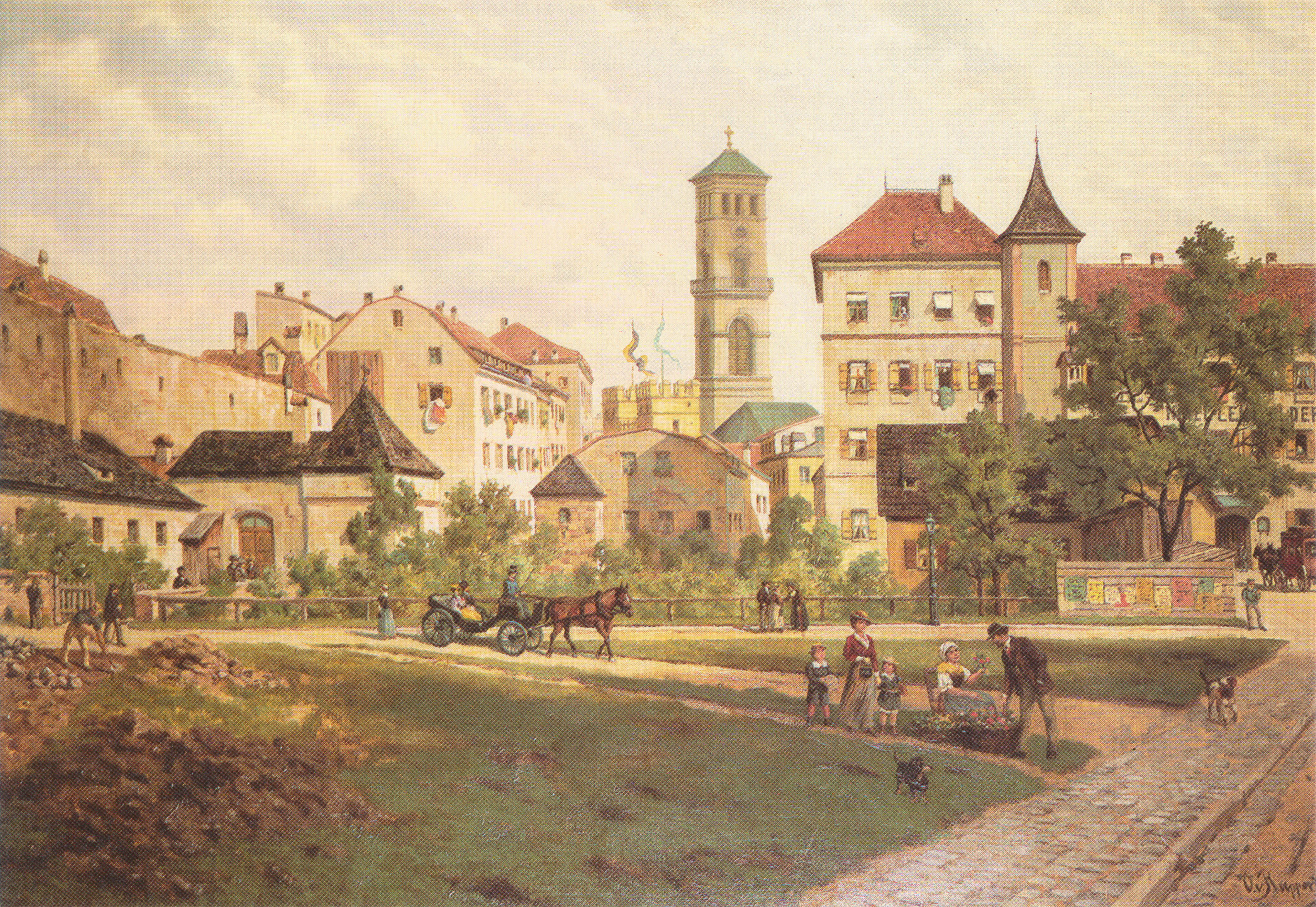 Partie an der Stadtmauer