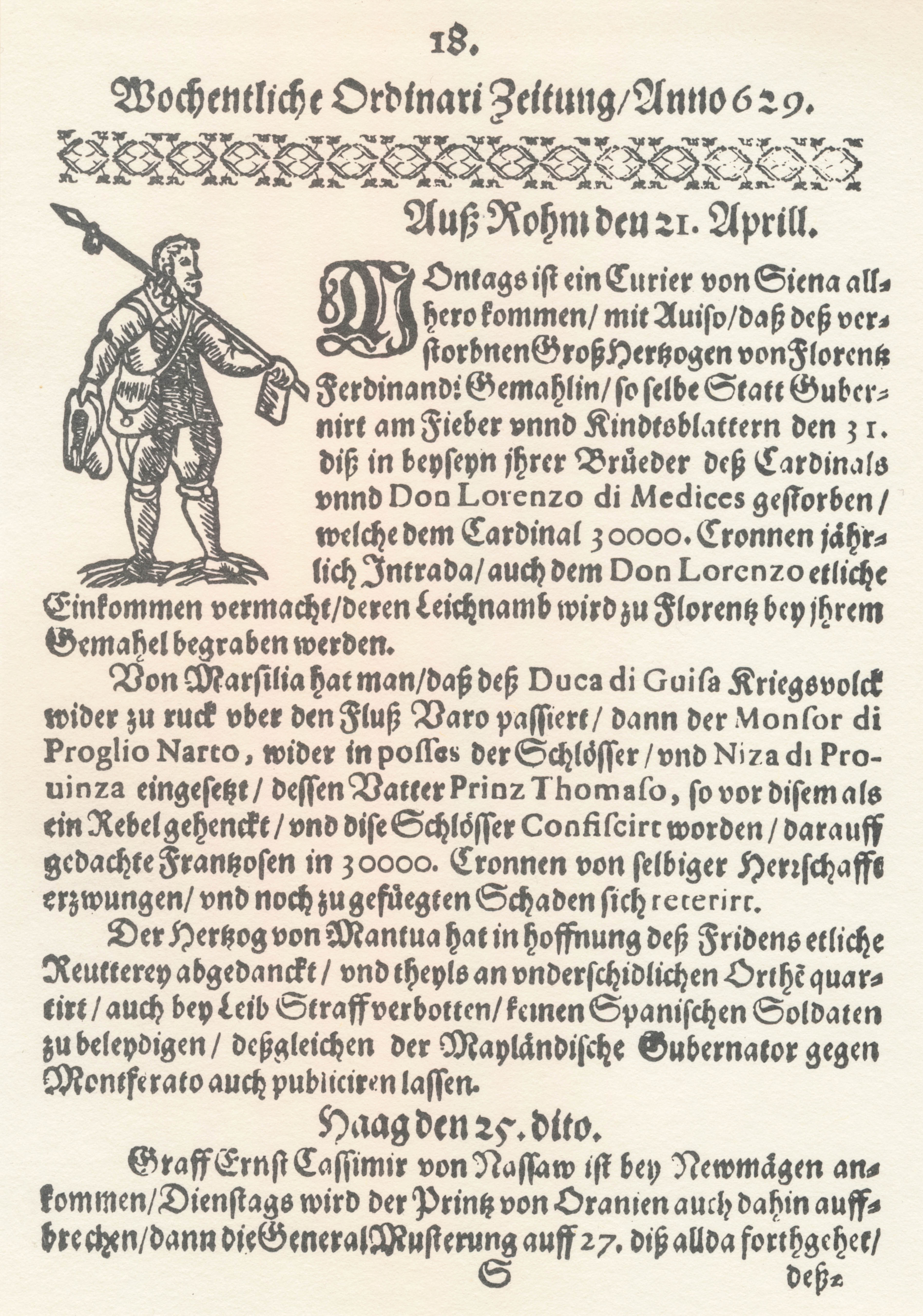 Wöchentliche Ordinari Zeitung