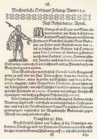 Wöchentliche Ordinari Zeitung