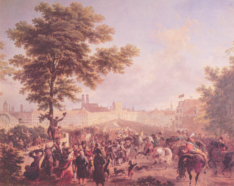 Einzug Kaiser Napoleons am 24. Oktober 1805 in München