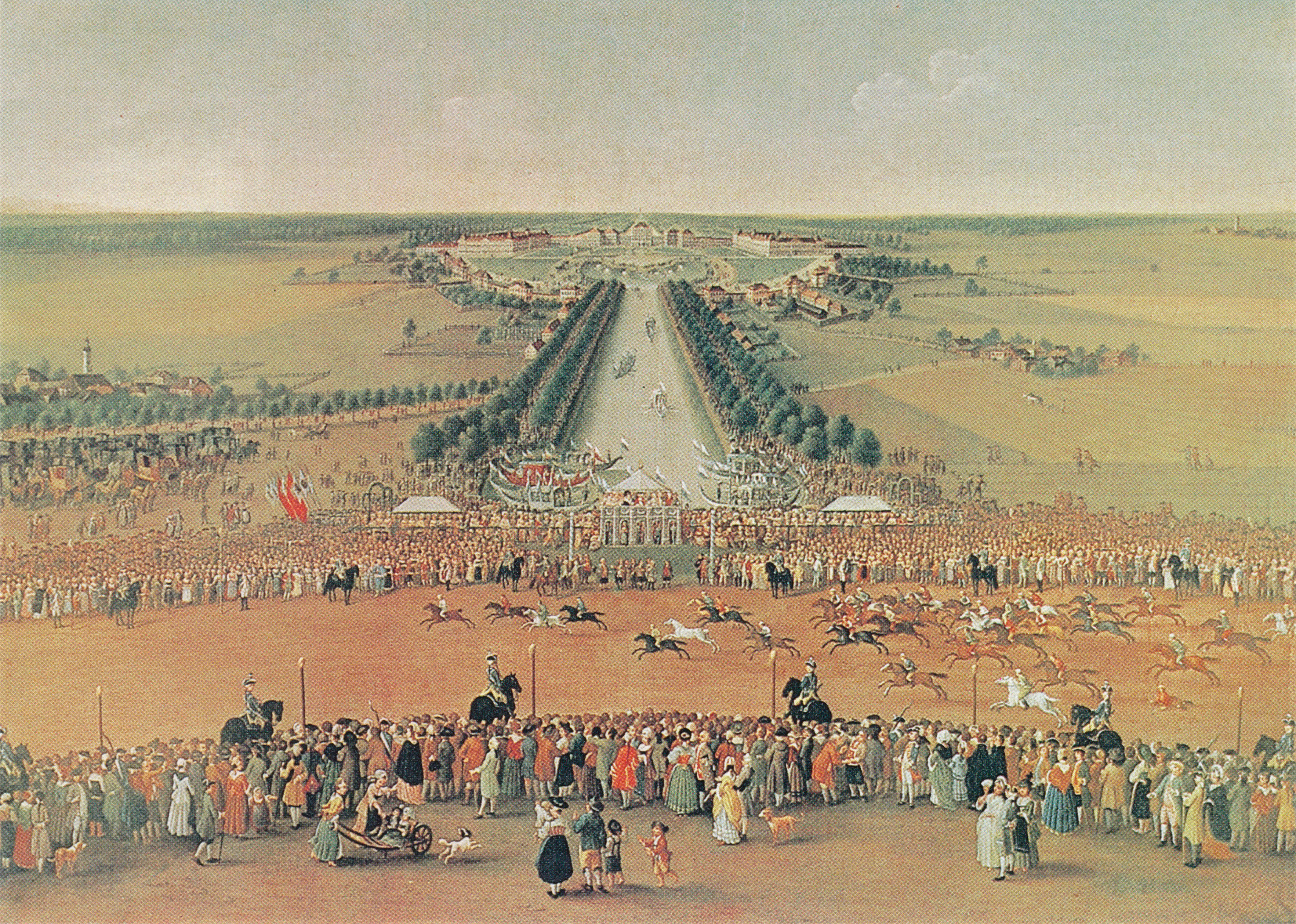 Pferderennen am Nymphenburger Kanal