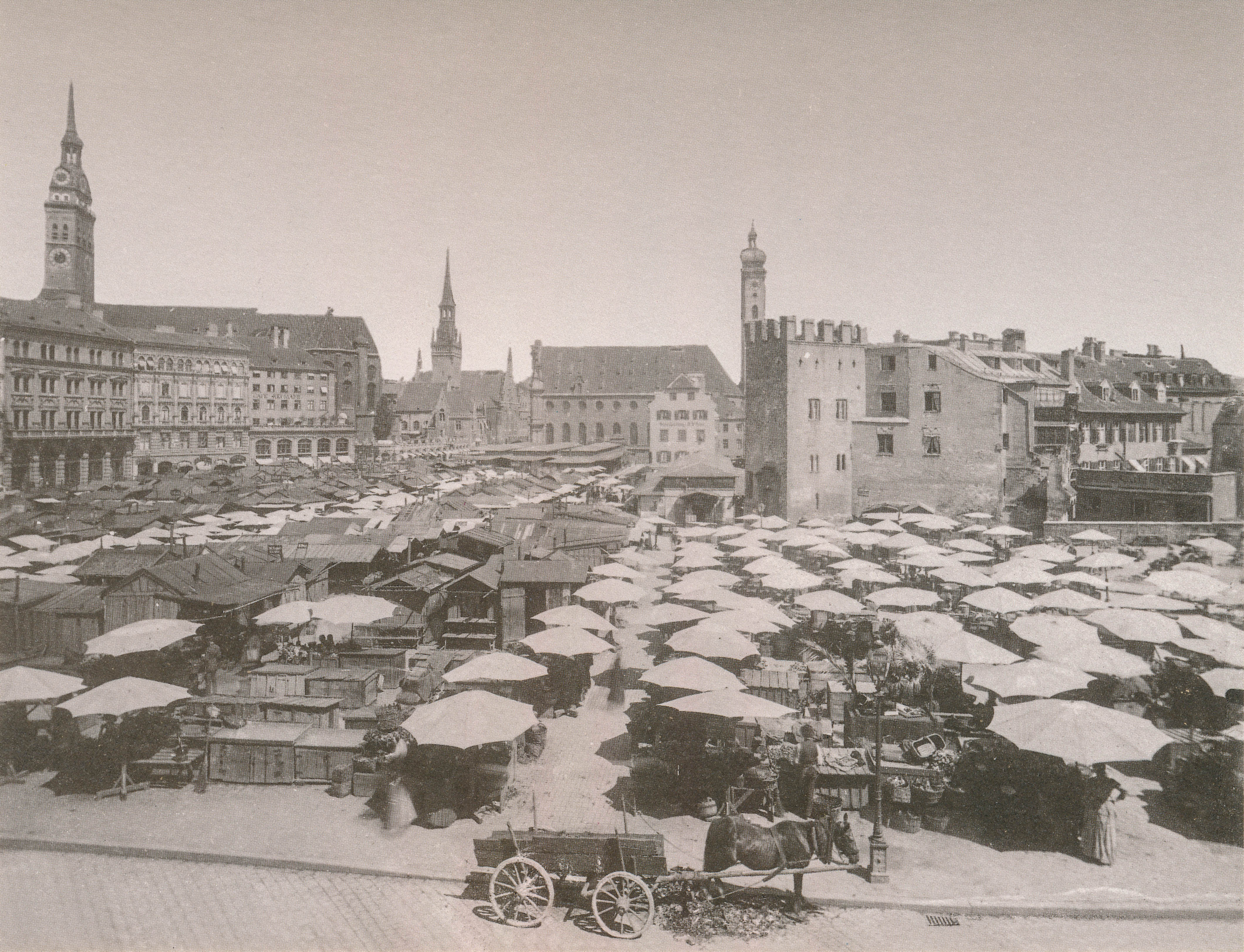 Viktualienmarkt um 1890