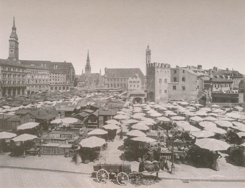 Viktualienmarkt um 1890