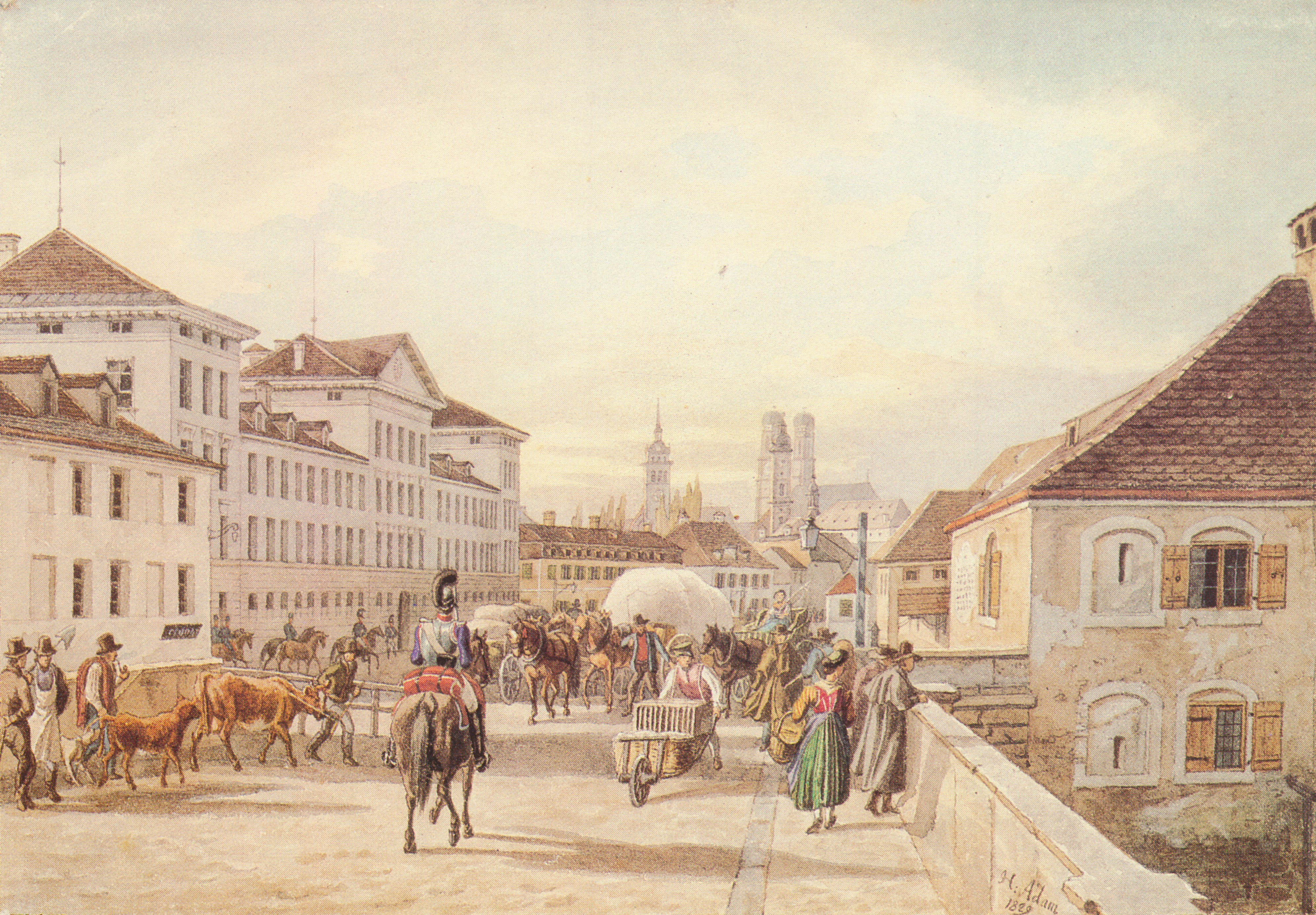 Blick von der Isarbrücke