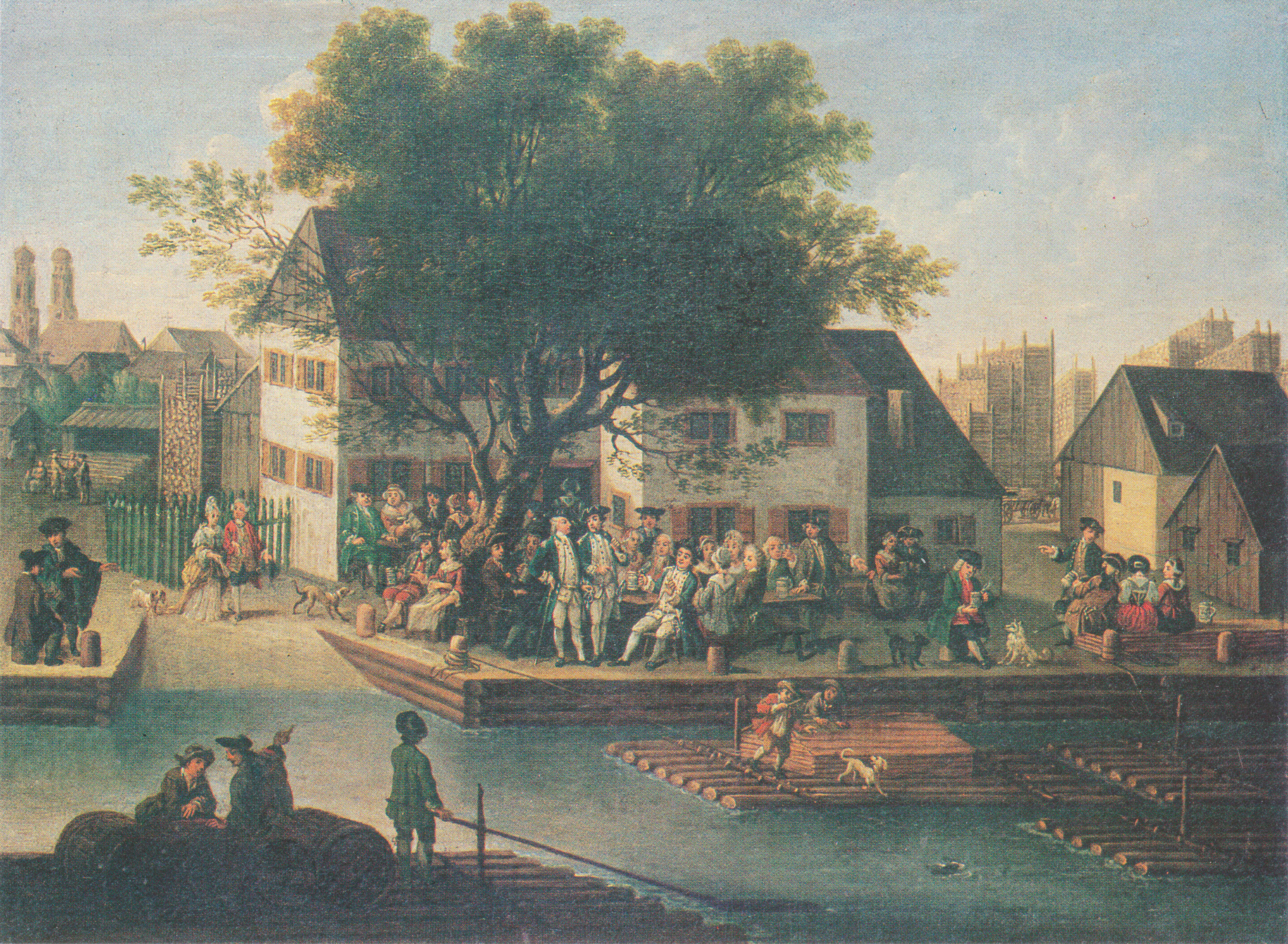 Die Wirtschaft zum Grünen Baum an der Unteren Lände