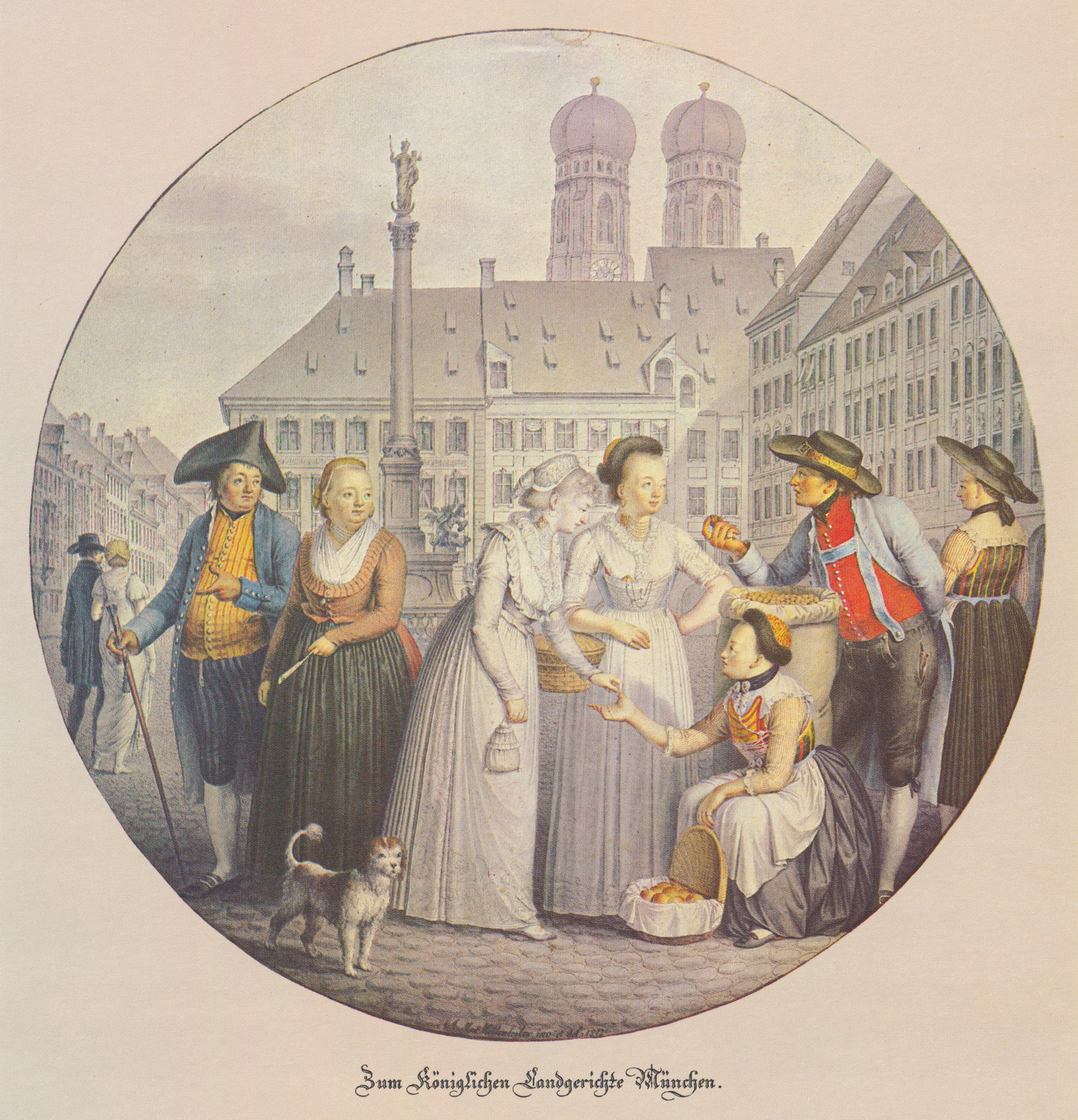 Auf dem Münchner Schrannen(Marien)platz