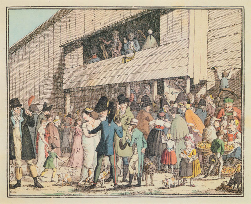 Hüttentheater vor dem Karlstor