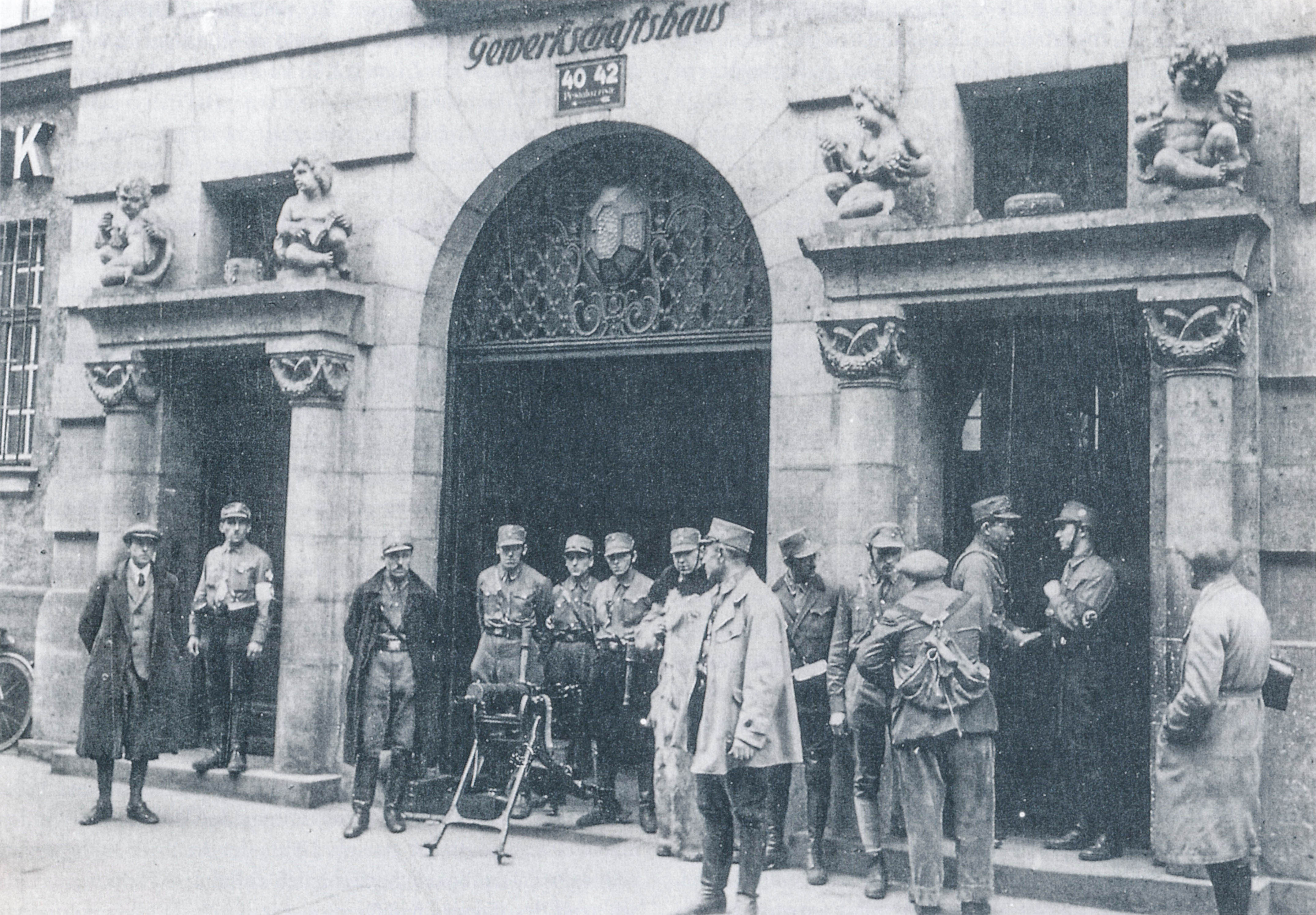 Besetzung des Gewerkschaftshauses