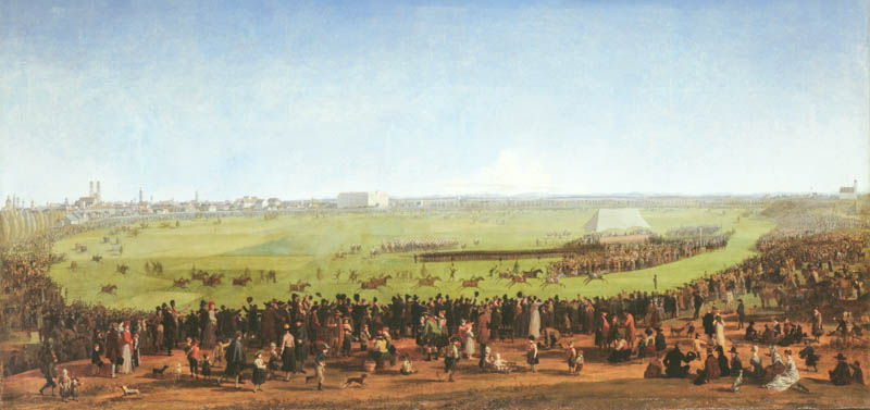 Das erste Pferderennen auf der Theresienwiese zu München am 17. Oktober 1810