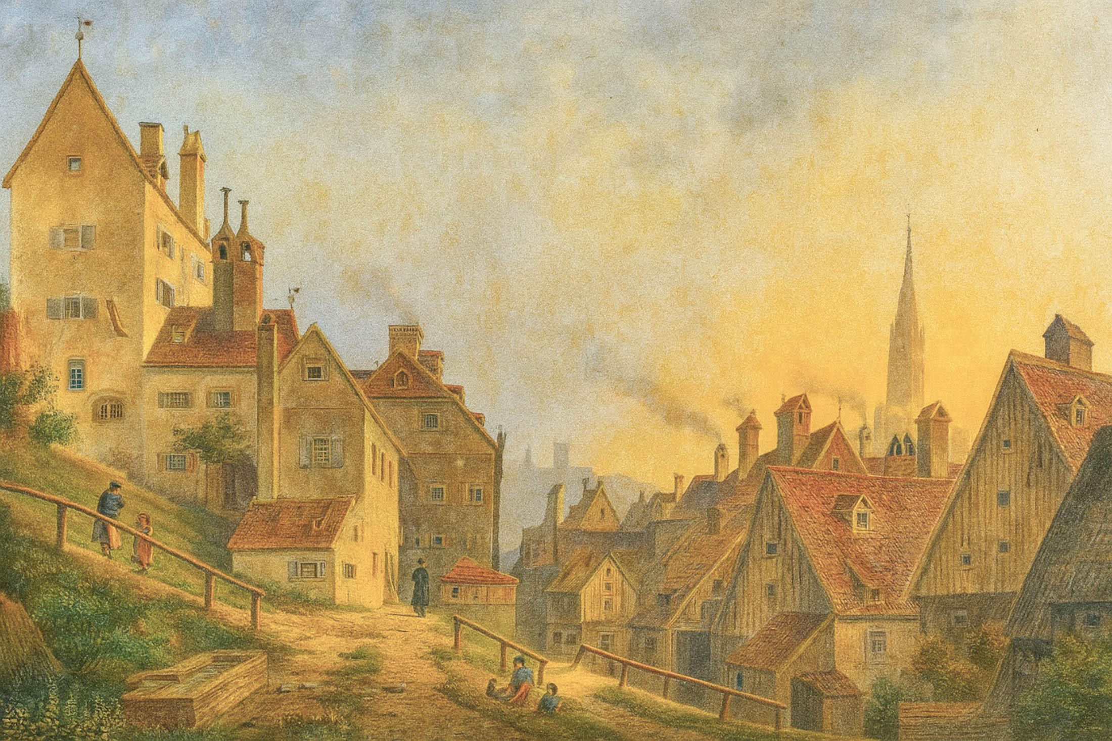 Partie aus der Au, nächst der Quellengasse 1874