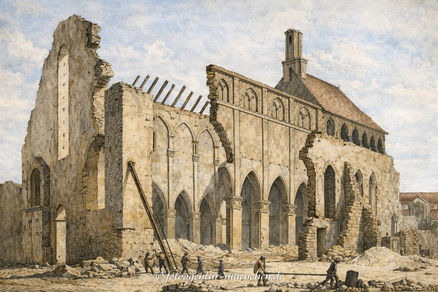 Abriß Franziskanerkloster