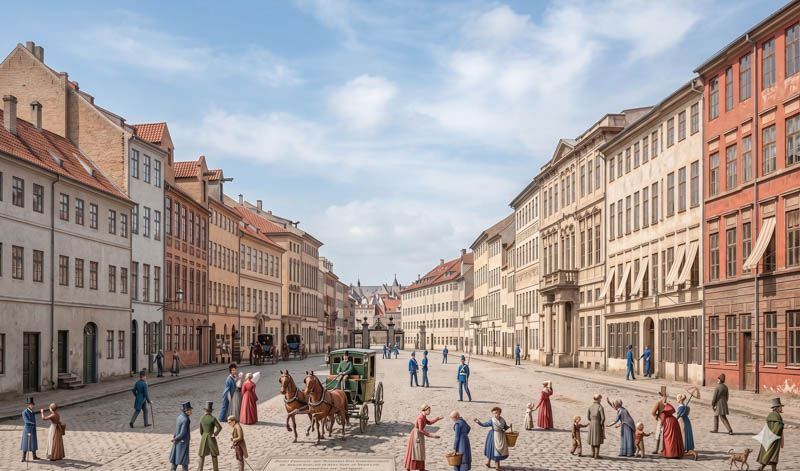 Die Prannerstraße von der Promenadestraße gegen das Maxtor
