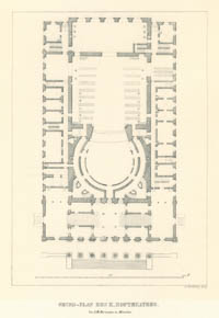 Lebschée Carl August – Grund-Plan des K. Hoftheaters
