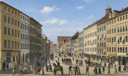 Kraus Gustav - Die Kaufingerstraße. 1825