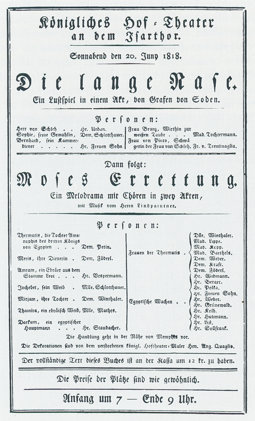 Plakat - Die lange Nase