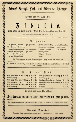 Plakat - Fidelio