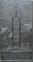 Gedenktafel für den Schönen Turm – Foto aus München