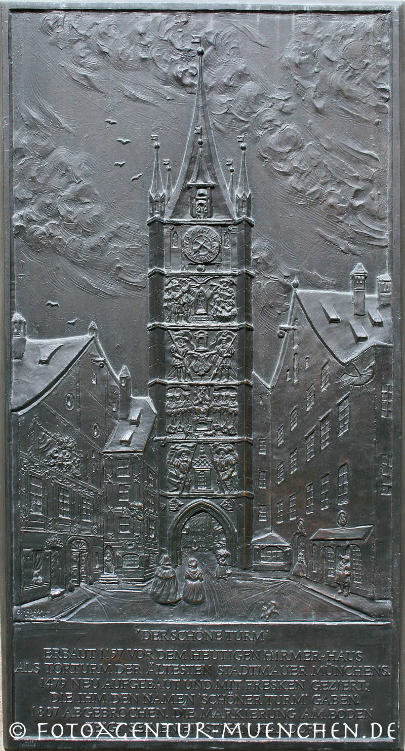 Gedenktafel - Schöner Turm – Denkmal/Kunstwerk in München
