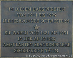 Gedenktafel - Niederbronner Schwestern – Foto aus München