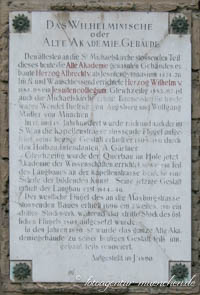 Alte Akademie - Gedenktafel 2