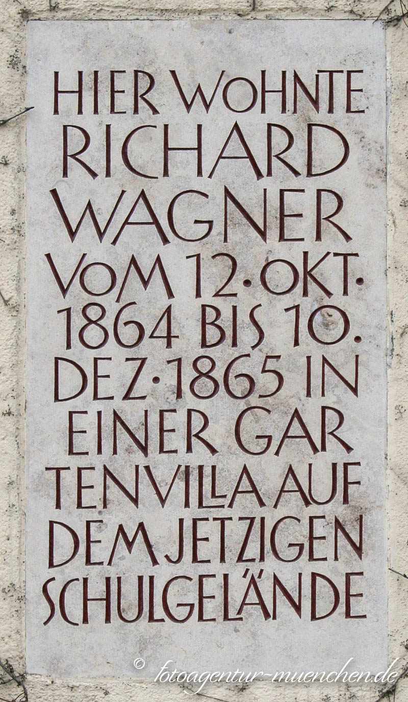 Gedenktafel - Richard Wagner – Denkmal/Kunstwerk in München