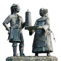 Paulaner-Brunnen – Foto aus München