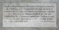 Gedenktafel Isar – Foto aus München