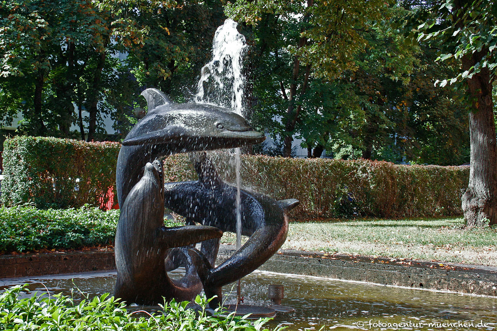 Delphin-Brunnen