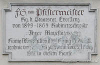 Gedenktafel Pfistermeister Franz Seraph von   – Foto aus München
