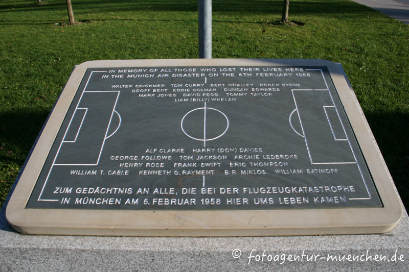 Flugzeugabsturz am 6. Februar 1958 – Denkmal/Kunstwerk in München