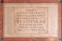 Gedenktafel Prinzregent Luitpold – Foto aus München