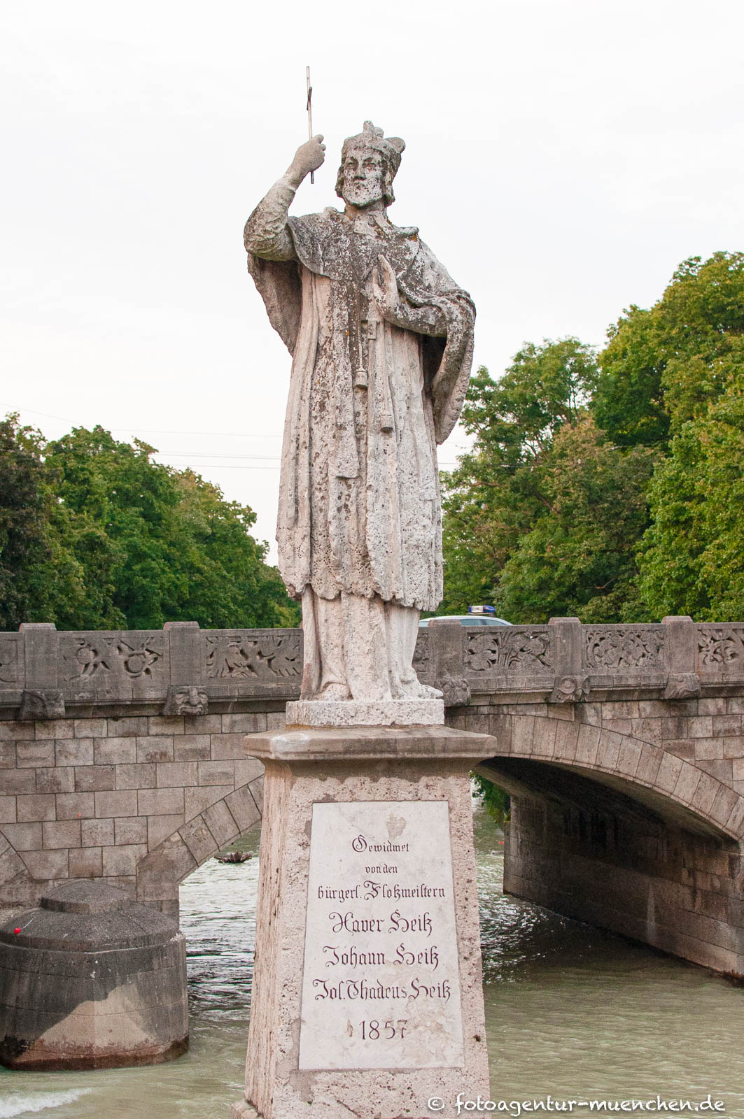 Hl. Nepomuk auf der Praterwehrbrücke