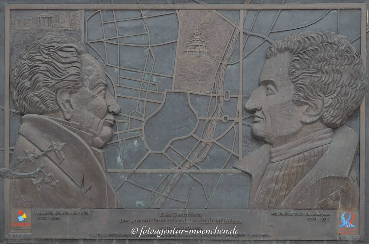 Maximilian von Montgelas/Friedrich Ludwig von Sckell – Denkmal/Kunstwerk in München