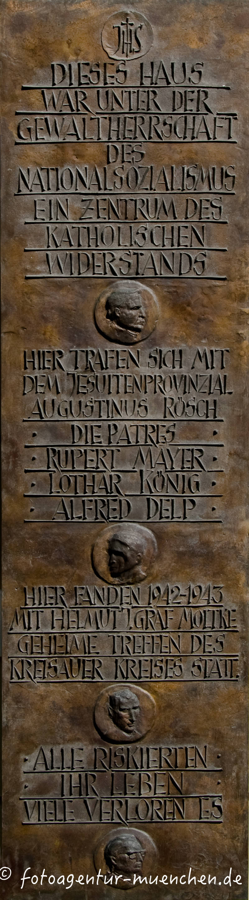 Gedenktafel - Katholischer Widerstand – Denkmal/Kunstwerk in München