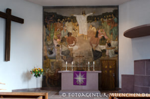 Altarfresko Thomaskirche Grünwald – Foto aus München