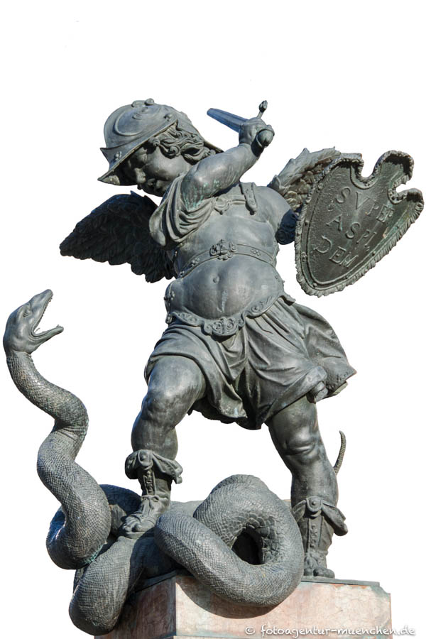 Mariensäule - Putti mit Schlange