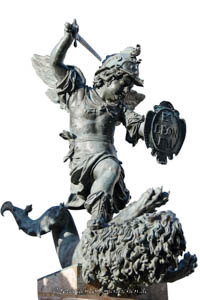 Gerhard Willhalm – Mariensäule - Putti mit Löwe