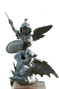 Gerhard Willhalm – Mariensäule - Putti mit Drache