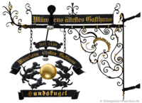 Nasenschild Hundskugel – Foto aus München