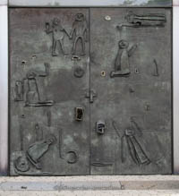 Kirchner Heinrich - Eingangstür am Westportal