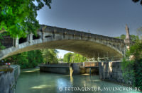 Luitpoldbrücke mit Auer Mühlbach – Foto aus München