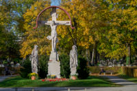 Kreuzgruppe auf dem Westfriedhof – Foto aus München