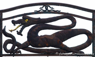 Jugendstil-Drache – Foto aus München
